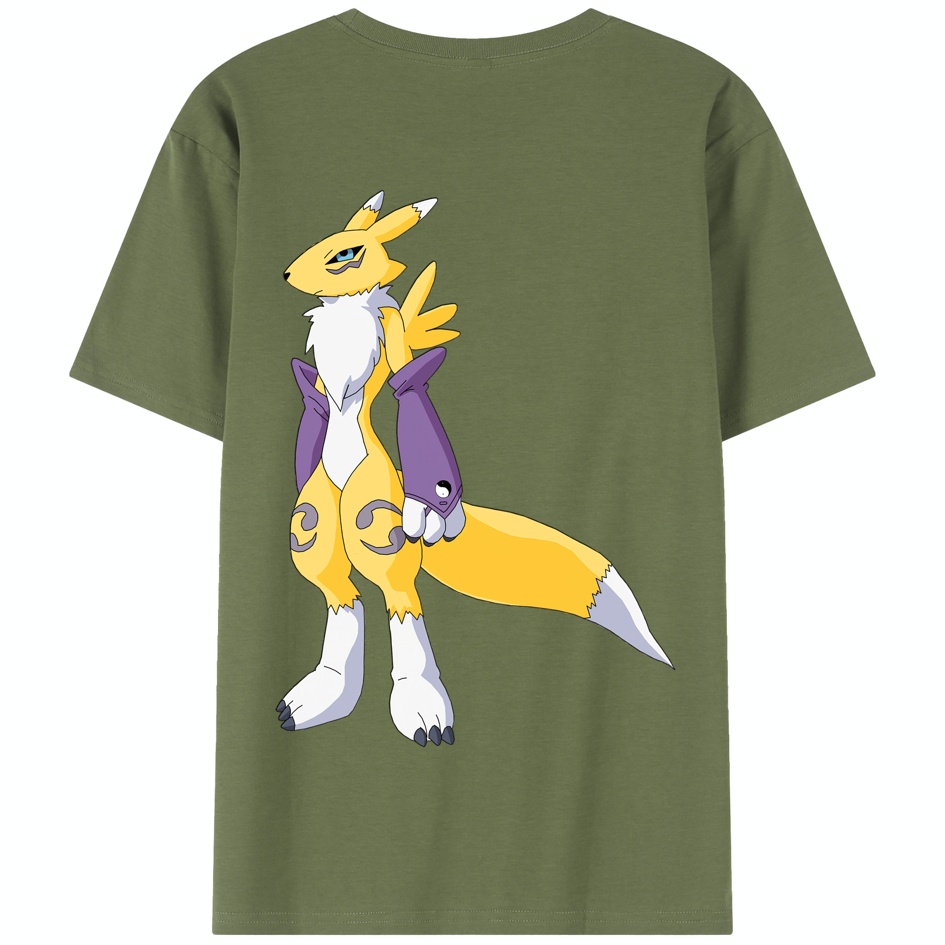 （画像用） Digimon デジタルモンスター/デジモン 綿100％半袖Tシャツ（背面プリント）